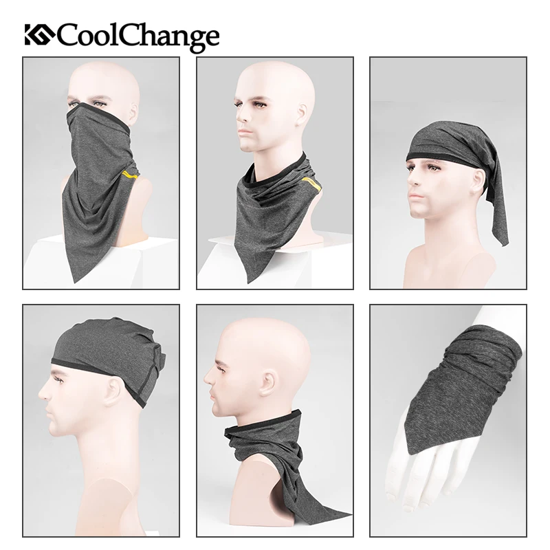 CoolChange الصيف الرياضة في الهواء الطلق وشاح الدراجات باندانا دراجة معدات أغطية الرأس ركوب الرقبة قناع الدراجة مثلث عقال وشاح