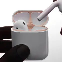 Новое поступление металлическая пыль защитная наклейка для Apple AirPods чехол аксессуар защита AirPods от железа металлическая стружка