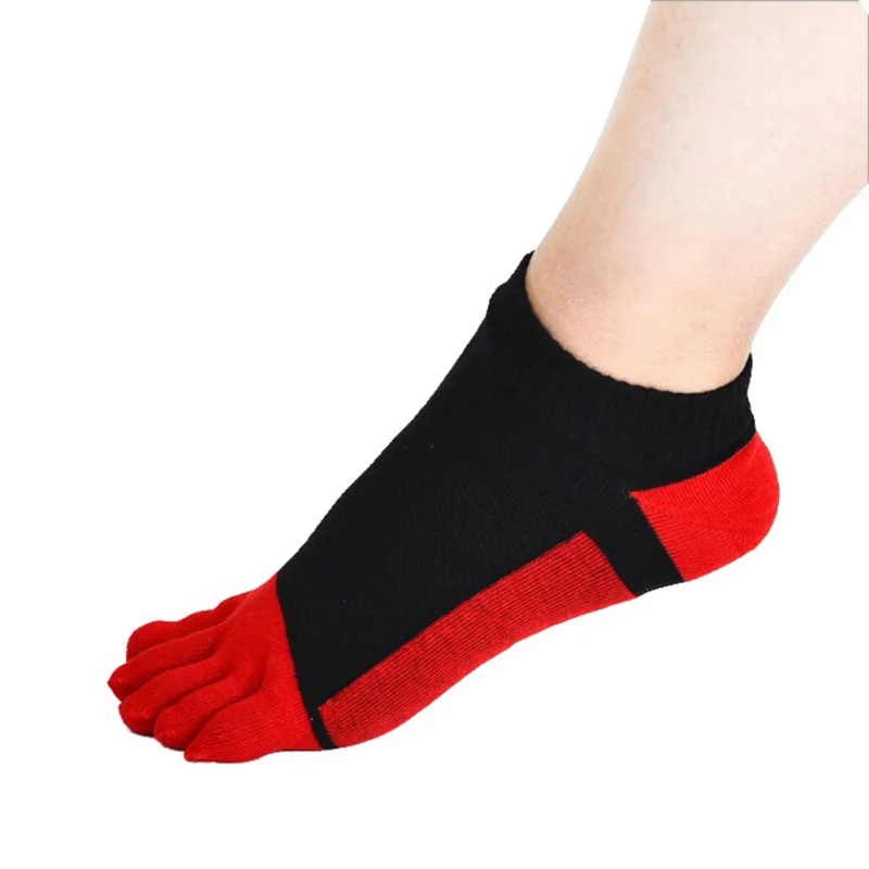 Открытый носки унисекс тренировок Носки для девочек хлопковые спортивные пять носком Носки для девочек спортивные Лоскутные дышащие