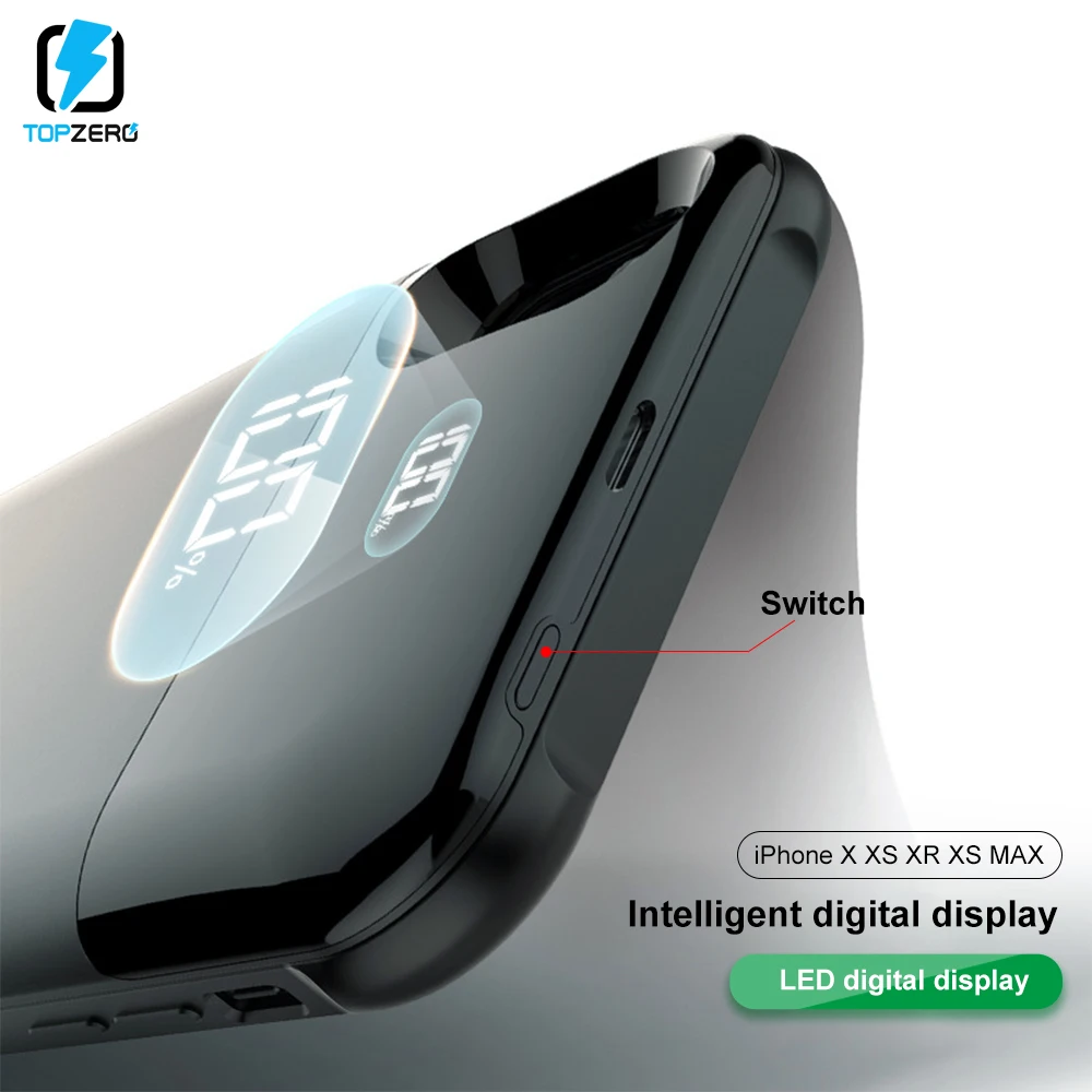 Чехол для зарядного устройства iPhone XS MAX XR X отдельный чехол аккумулятора с