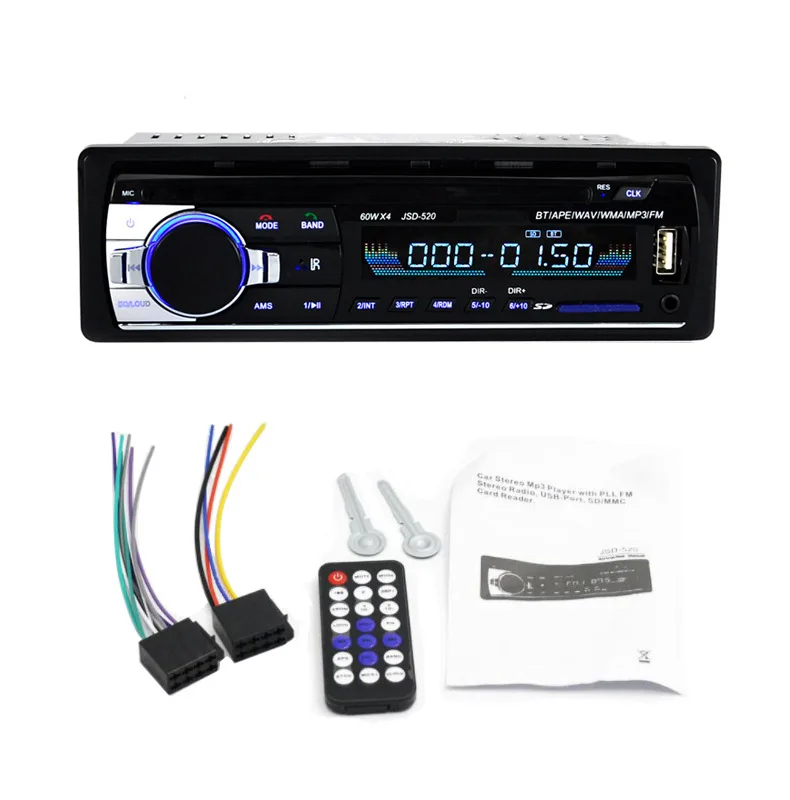 Автомобильный bluetooth MP3-плеер, fm-плеер, hands-free радио jsd520