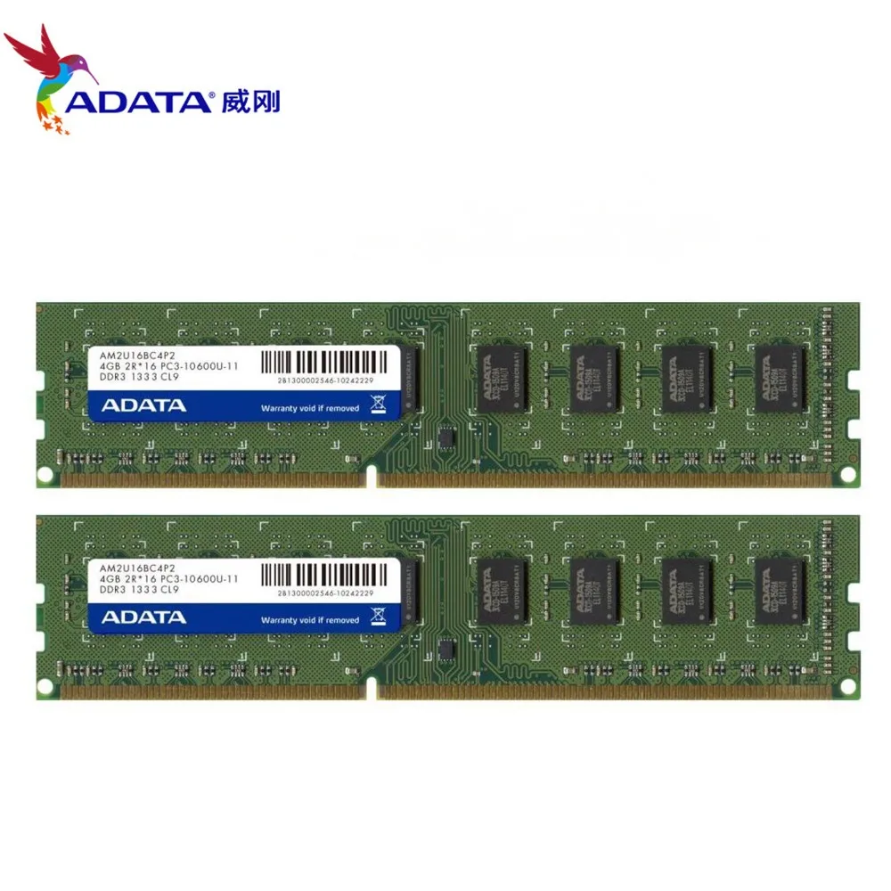 Бренд AData DDR3 4 Гб 1333 МГц 1600 МГц 1,5 в U-DIMM CL11 Память ram Memoria ram для настольных ПК