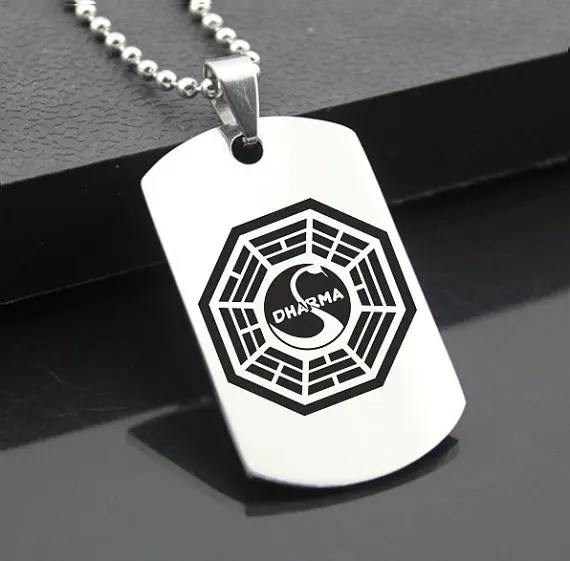 Новинка 2018 г. военное ожерелье для собак Lost Dharma Swan Station из нержавеющей стали YP6318 |