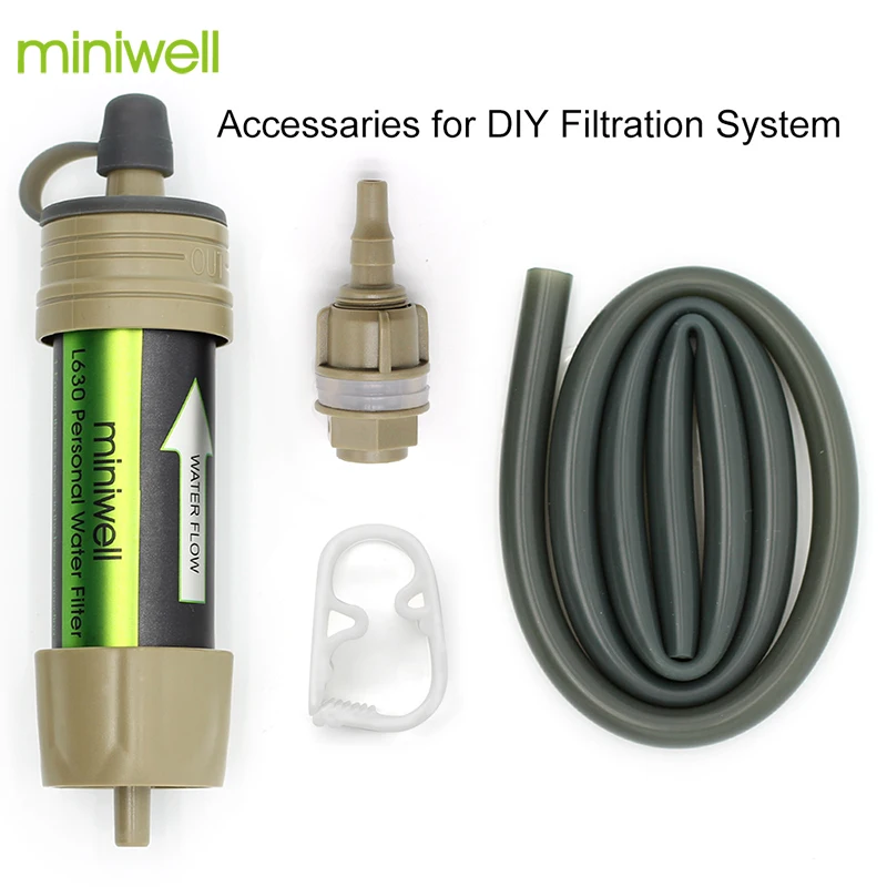 Miniwell تصفية المياه نظام مع 2000 لتر الترشيح قدرة للرياضة في الهواء الطلق التخييم الطوارئ أدوات إنقاذ Miniwell تصفية المياه نظام مع 2000 لتر الترشيح قدرة للرياضة في الهواء الطلق التخييم الطوارئ أدوات إنقاذ