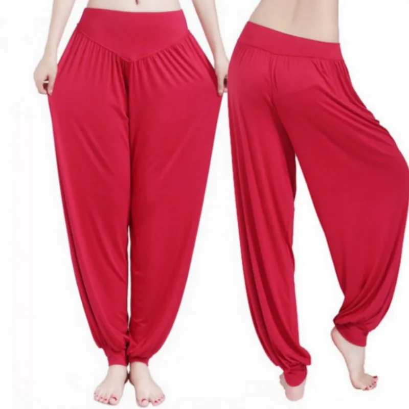 

Women Casual Harem Pants High Waist Dance Pants Woman Fashion Wide Leg Loose Trousers Bloomers Pants Womens Plus Size Dropship
