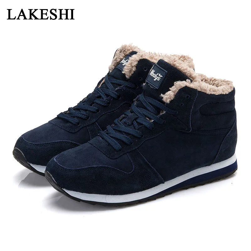 

Men Boots Quality Men Winter Boot Warm Fur Snow Boots Casual Men Shoes Winter Shoes Plus Size 46 Black Ankle Boots Male Footwear