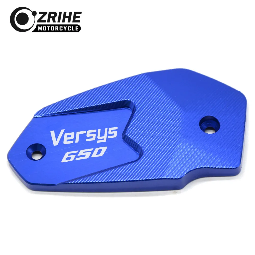 LOGO(VERSYS650 For kawasaki VERSYS 650 VERSYS650cc VERSYS650 VERSYS 650cc 2008-16 Motorcycle CNC Brake Fluid Reservoir Cap cover