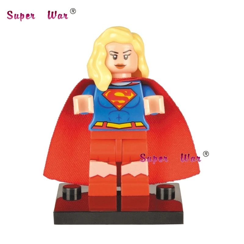 

Single Sale superhero marvel Supergirl movie building blocks action sets model bricks toys for children