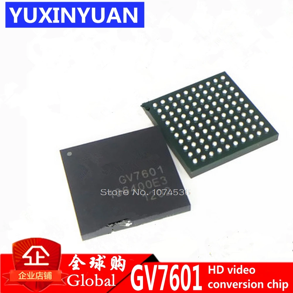 1pcs GV7601 GV7601 IBE3 BGA 100 HD video conversion chip-in Integrated ...