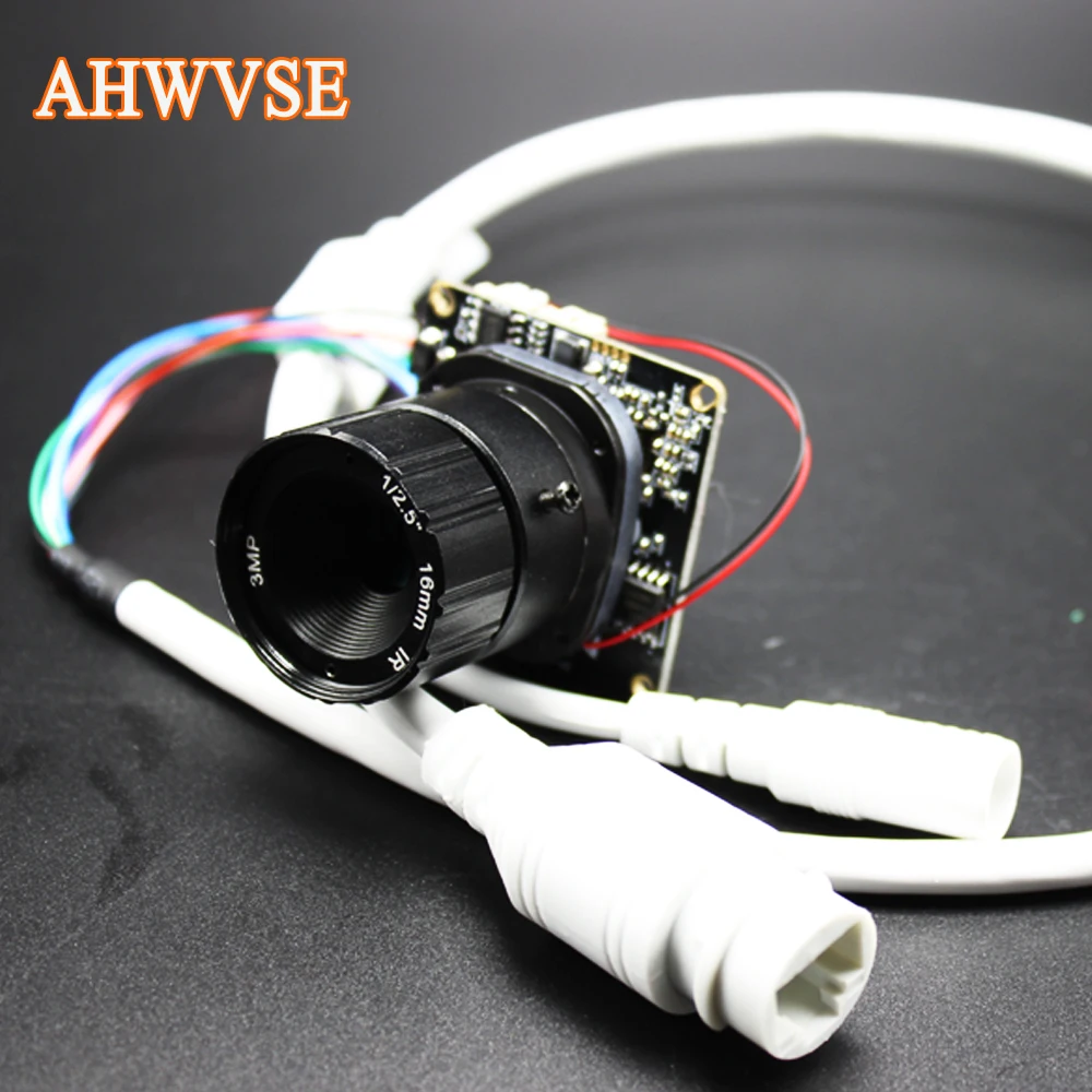AHWVSE H.265 Hi3516E 1080P DIY CCTV POE ip камера модуль плата PCB с CS объектив ONVIF H264 мобильный XMEYE CMS