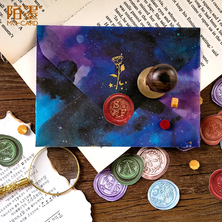 Винтажная сургучная Мини бумажные наклейки украшения Diy Ablum дневник в стиле Скрапбукинг этикетки кавайная наклейка
