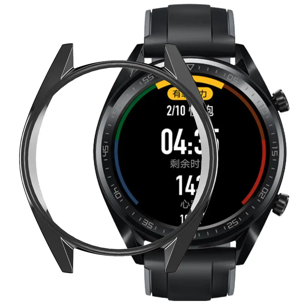 

Watch Case For Huawei GT Dynamic Sports Watch Electroplated TPU Anti-fall Cover Soft Shell Watch case