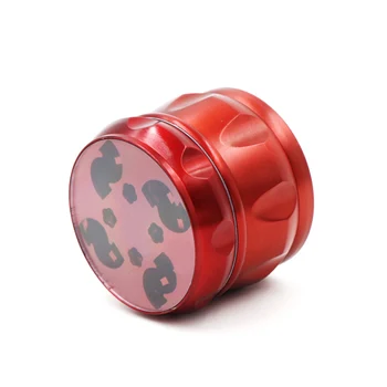 

63 mm metal creative four-piece grass grinder various colors smoking machine tobacco crusher pollen tobacco spice grinder free d