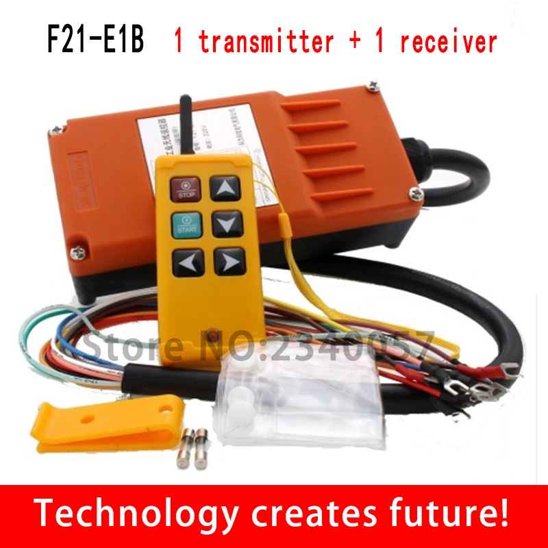 Teclas de Controle do Guindaste Transmissor + Receptor Industrial Controle Remoto F21-e1b Ac220v - 110 v 380 Dc12v 24v36v48v 6 1 1 6 teclas de Controle do Guindaste industrial