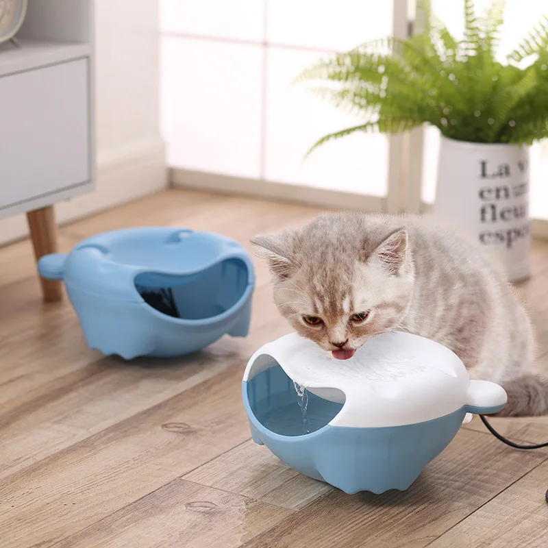 Дозатор воды для собак автоматический циркуляционный кислородный диспенсер для кошек поилка Электрический диспенсер для воды для домашних животных автоматический светящийся