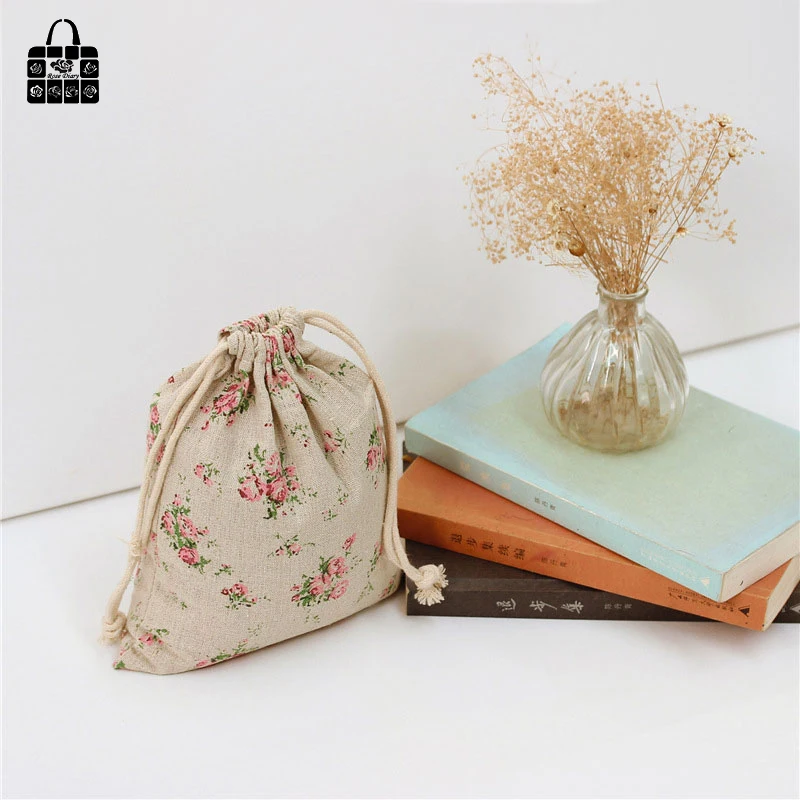 Finely flower printed 100%cotton bag Travel Accessories Clothes underwear shoes toy Storage Pouch Luggage Packing Organizers bag Finely flower printed 100%cotton bag Travel Accessories Clothes underwear shoes toy Storage Pouch Luggage Packing Organizers bag