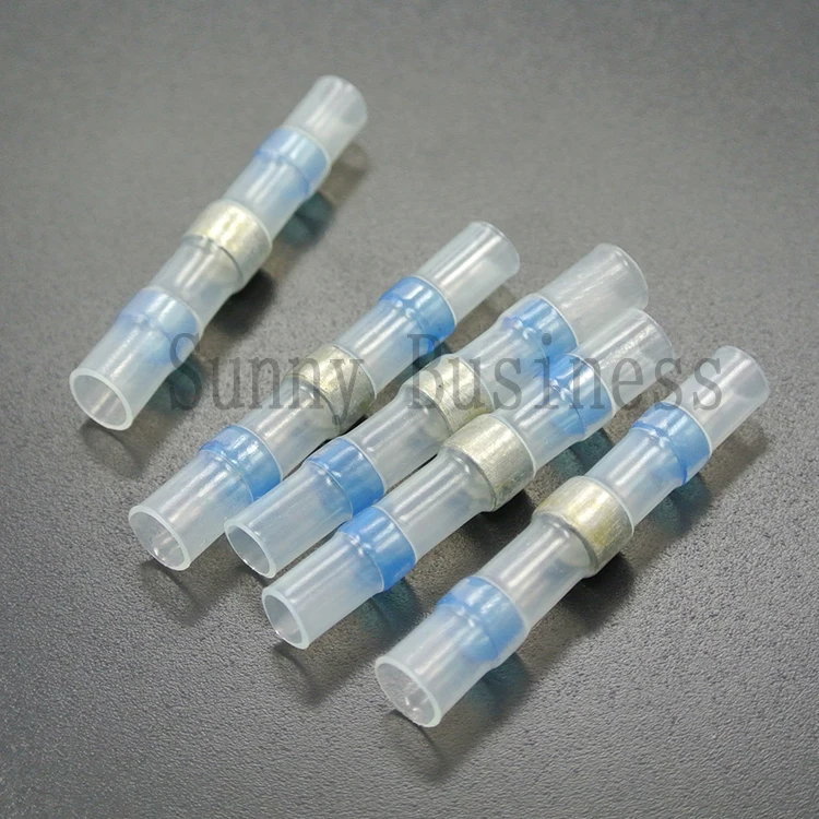 Conectores de Dissipadores de Calor Terminais do Fio Wirefy Selo Solda Fio Conectores Bunda Elétrico-marinha Isolado Emendas Butt 70 Pcs 4 70 PCS Wirefy Selo Solda Fio Conectores