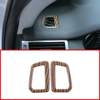 

2Pcs Sand Wood Grain ABS Instrument Panel Air Outlet Decorative Frame Trim For Land Rover Discovery Sport 2015-18 Car Accessorie