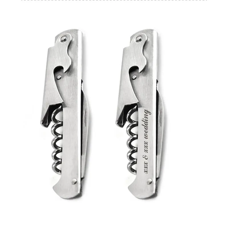 Inoxidável Hetero Screw Corkscrew Abridor de Cerveja