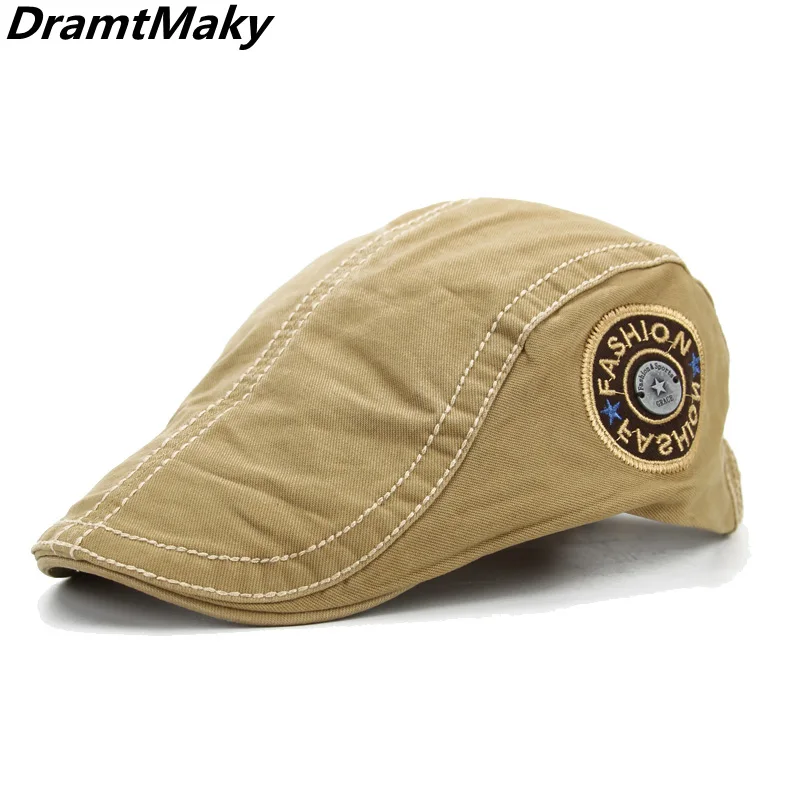 Classic Adjustable Beret Caps Cotton Breathable Bone Brim Hats Womens