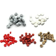 100pcs/pack Vintage Sealing Wax Tablet Pill Beads 5 Colors for Envelope Stamping Wax Seal Wedding Party Decor Supplies Optional