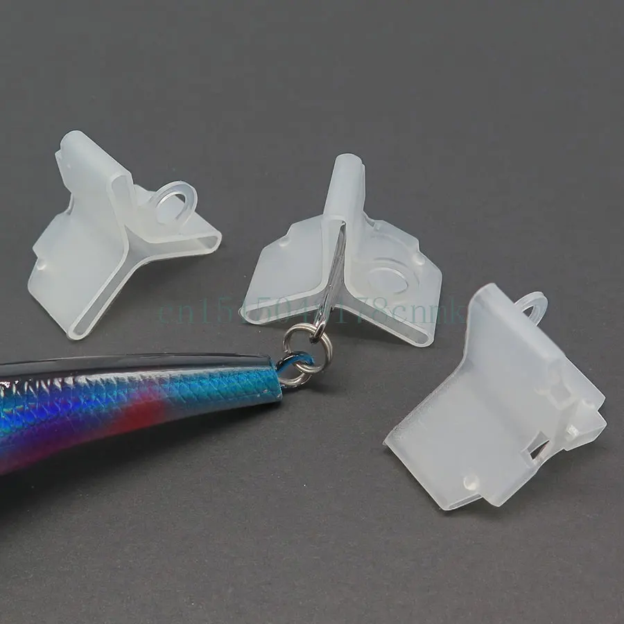 50 PCS fishing hook sleeves Plastic Treble Hook Protectors Covers for