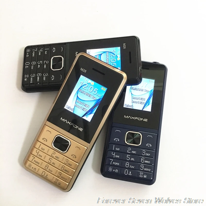 GSM 2G телефон M28 с двумя sim картами для пожилых людей 2000 мАч аккумулятор Поддержка