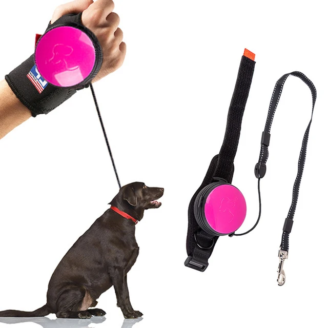 Handsfree Wrist Retractable Dog Leash Pet Traction Rope Adjustable 3M