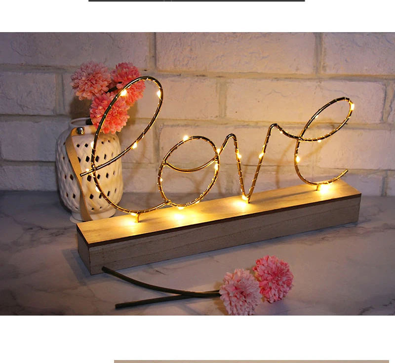 3D светящиеся буквы Led неоновый ночник любовь декоративная лампа Алфавит знаковое Освещение день Святого Валентина подарок Свадебная вечеринка