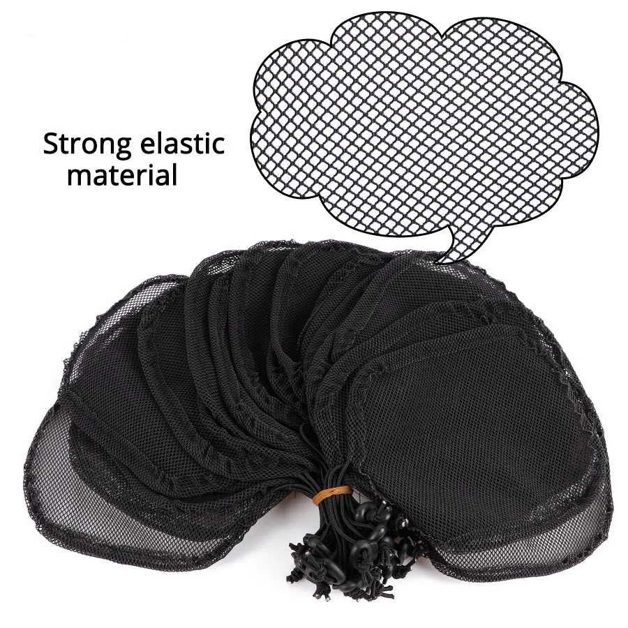 5-15Pcs Hair Net Making Ponytail Hairnet Adjustable Strap On The Back Weaving Cap Glueless Wig Cap Good Quality