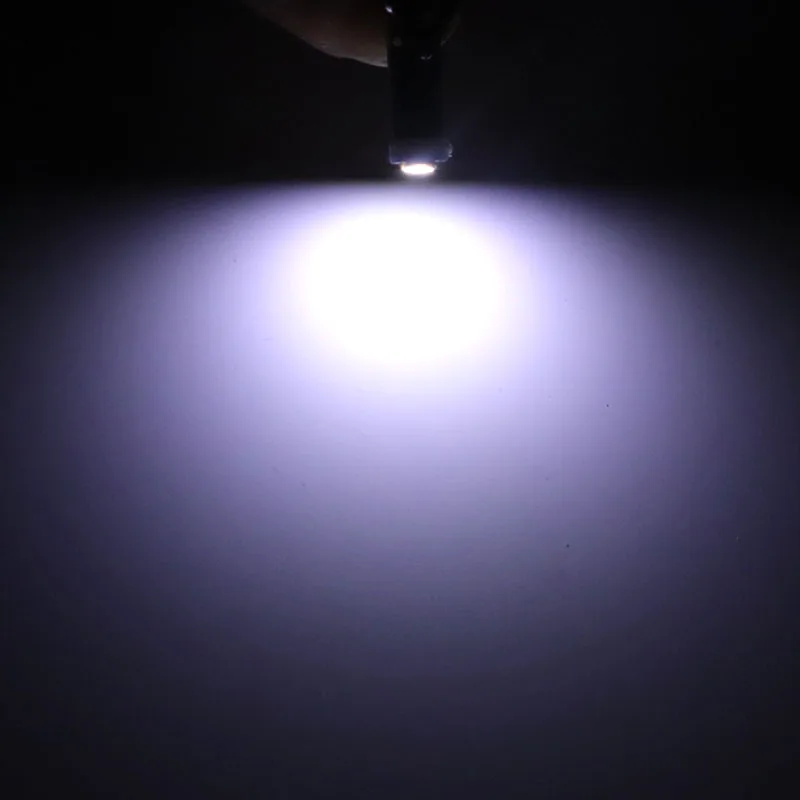 100 шт. светодиодный T5 W3W 3030 SMD неполярный 37 73 74 инструмент: клин Панель Спидометр