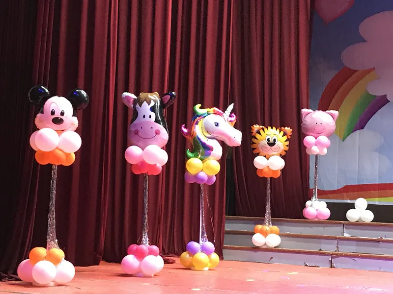 6 шт для вечеринки в стиле сафари воздушные шарики в виде животных джунгли вечерние Тема воздушный гелиевый воздушный шар покрытый фольгой День рождения украшения Дети Babyshower принадлежности