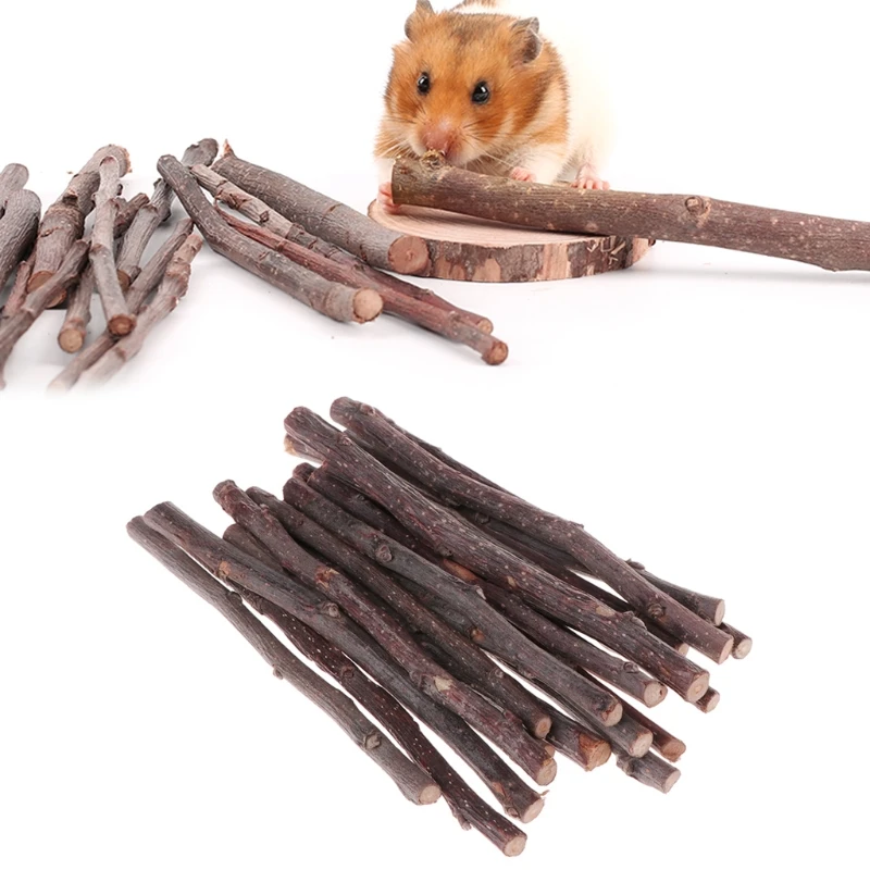 

20pcs/set Rabbit chinchilla guinea pig squirrel bite molar apple branch Bird Parrot Hamsters Chewing Toys
