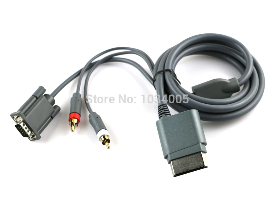  ChengChengDianWan HD Ad Alta Definizione Slim Video Audio HDTV RCA AV VGA PC Monitor Cable Cavo Con