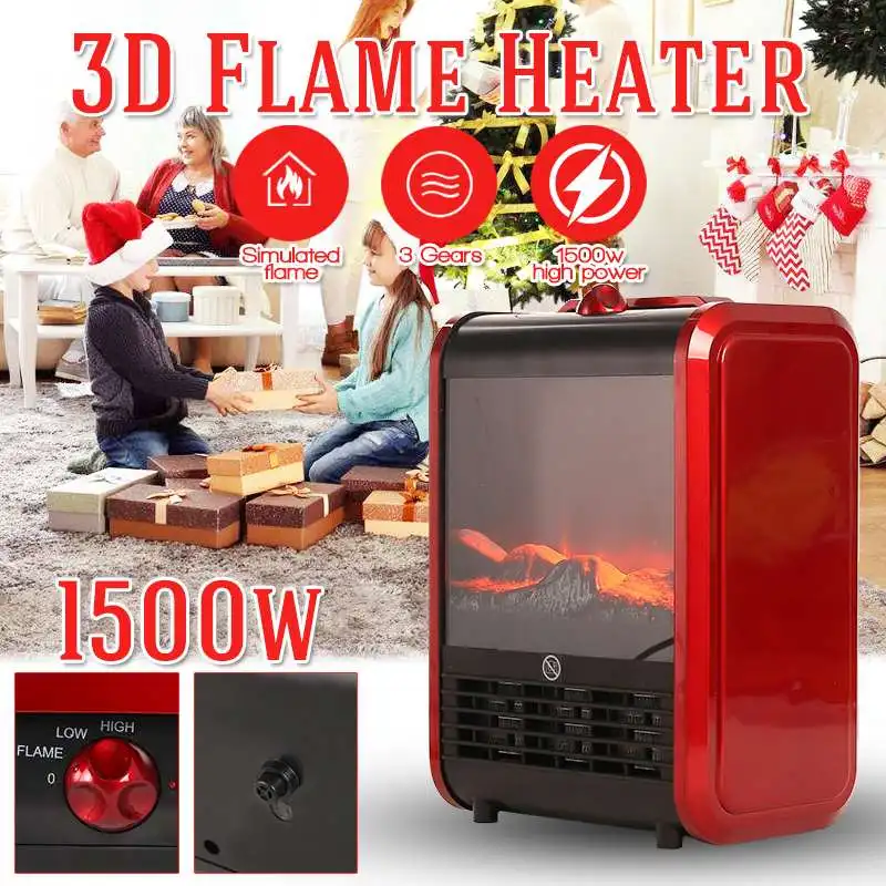 

Vertical Electric Freplace Heater Energy-saving 3D Simulation Flame Electric Freplace Core Mobile Fireplace Flame Decoration
