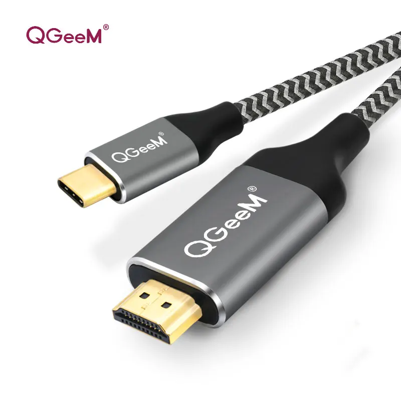 QGeeM USB C to Hdmi font b Cable b font 4K 2K 60HZ For Macbook Google