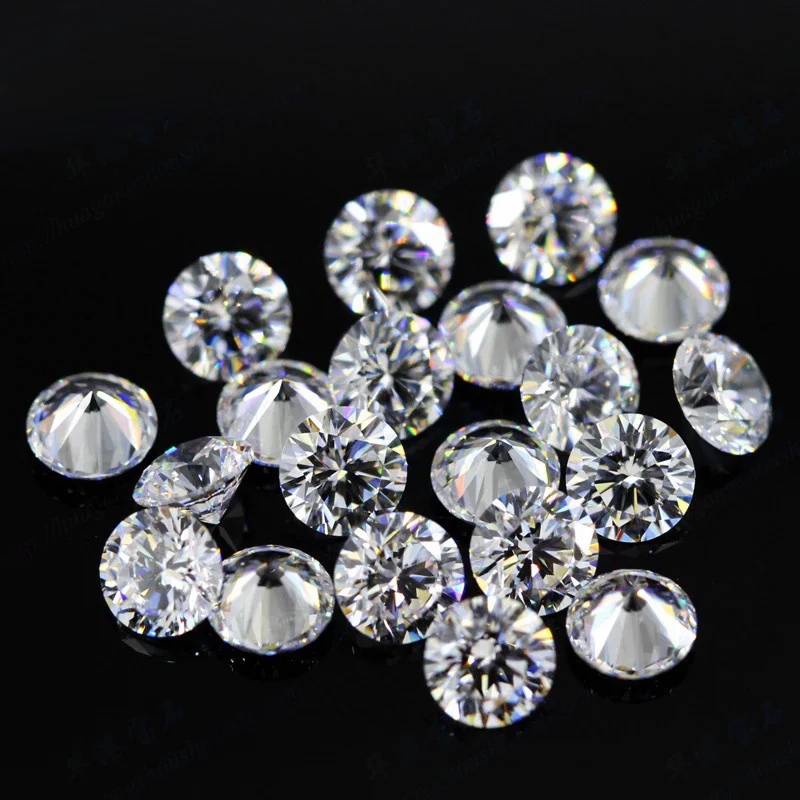 Круглые бриллиантовые огранки 0.6ct карат 5 мм F цвет моиссанит Свободный Камень VVS1