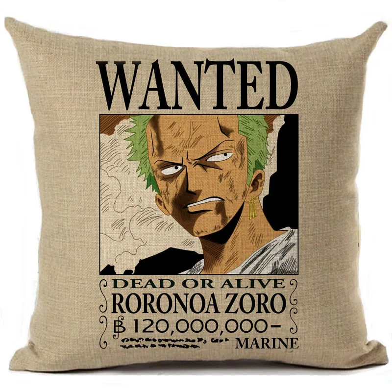 Аниме one piece Wanted Order Чехлы для подушек, Мультяшные украшения для дома, гостиной, дивана, поясные подушки, декоративная наволочка