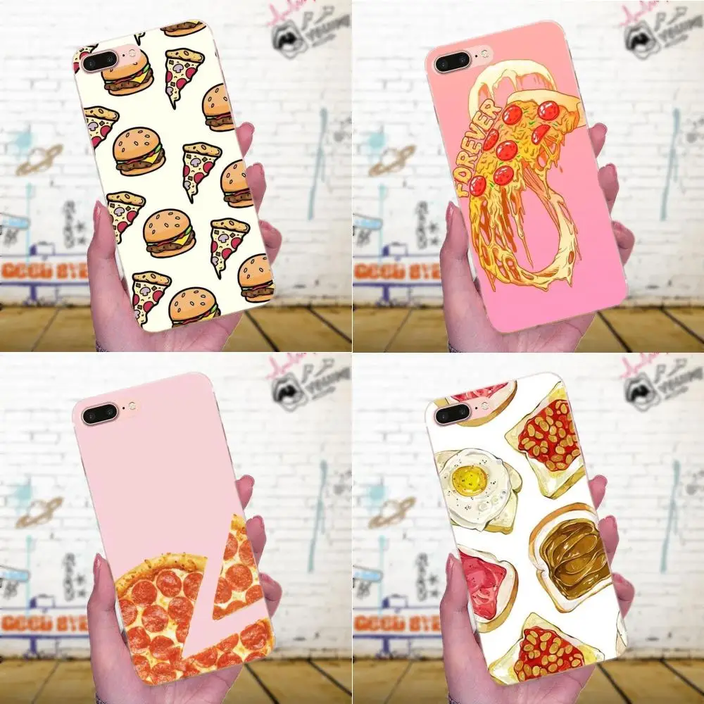 Soft TPU Pattern Phone Cake Pizza Hamburger For Xiaomi Redmi Note 2 3 3S 4 4A 4X 5 5A 6 6A Pro Plus | Мобильные телефоны и