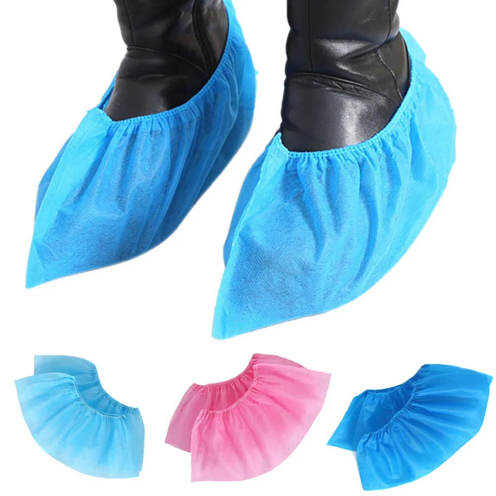 100pcs Outdoor Disposable Non Slip Shoe Covers Carpet Cleaning