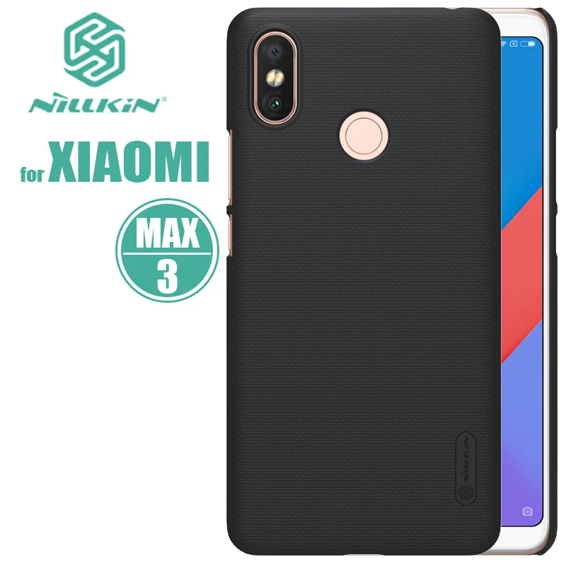 

Xiaomi Max 3 Case Nillkin Super Frosted Shield Hard PC Slim Back Cover Xiaomi Max3 Phone Case for Xiaomi Mi Max 3 Nilkin Case