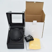 Черная деревянная краска внутренняя Pu с автоматическим заводом часов коробка машина Slient Japan mabuchi движение для брендовых часов дисплей и хранение