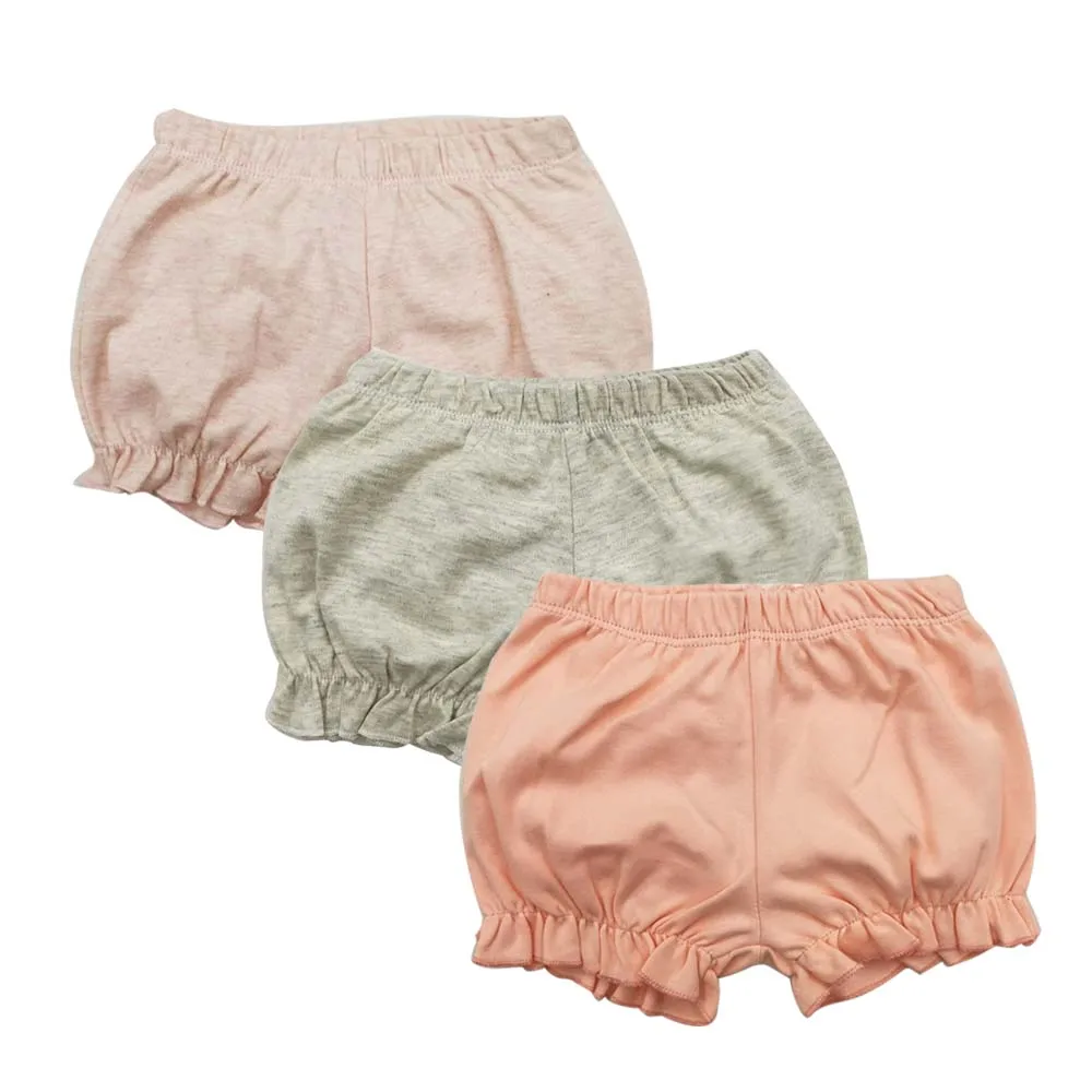 

Summer Baby Girls Shorts Baby Girl Solid Design Loose-fitting Short Pants Girl Summer Clothing baby girl bloomers