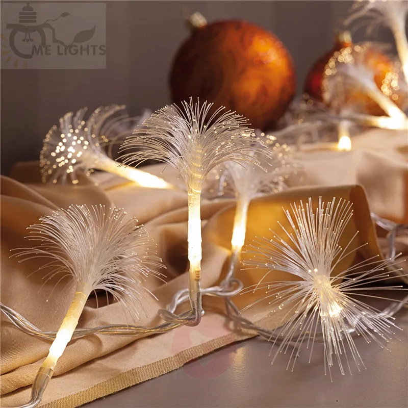 20 Led Battery String Lights Fibre Optic Flower Fairy Lights Decorative