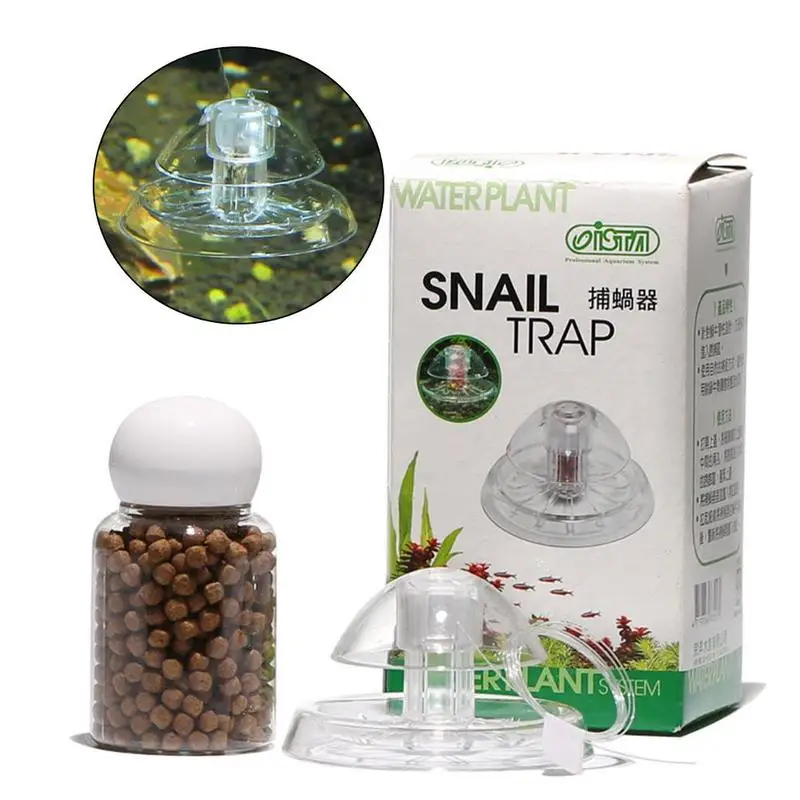 

Aquarium Fish Plant Tank Plastic Clear Snail Trap Catcher Plants Planarian Pest Catch Box Leech Environment Clean Tool