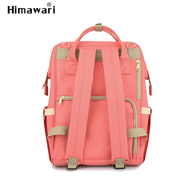 Mochila para mujeres Himawari Mochila de viaje impermeable poliéster moda mamá maternidad bolsa de gran capacidad cuidado del bebé Mochila Mochila para mujeres Himawari Mochila de viaje impermeable poliéster moda mamá maternidad bolsa de gran capacidad cuidado del bebé Mochila