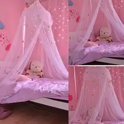 Москитная сетка для детей принцессы Романтический Кровать купол москитная сетка anti-насекомого палатка для маленьких девочек Спальня