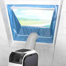 Уплотнение для окна Airlock для мобильных кондиционеров выхлопная сушилки для воздуха Мобильная мягкая ткань уплотнительная перегородка 4 метра домашний текстиль