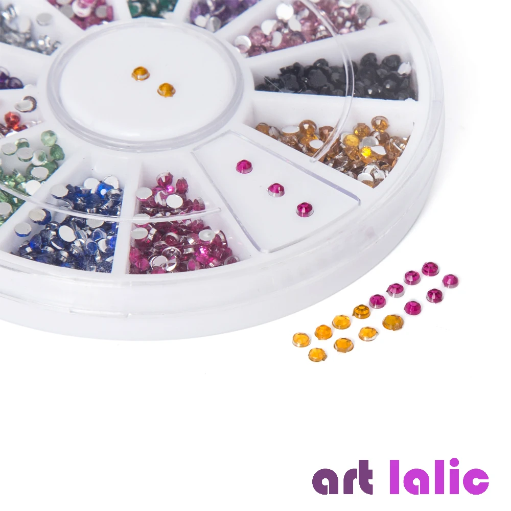 3000 Pcs 1.5mm ألوان متنوعة جولة بريق مسمار الفن زينة عجلة الجواهر الراين ملصقا 2019 عالية الجودة حجر الراين 3000 Pcs 1.5mm ألوان متنوعة جولة بريق مسمار الفن زينة عجلة الجواهر الراين ملصقا 2019 عالية الجودة حجر الراين