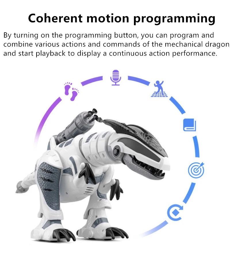 Электрический питомец игрушка K-9 ходьба поет Моделирование RC битва животное робот интерактивный Интеллектуальный динозавр игрушка с запуском мягкая пуля